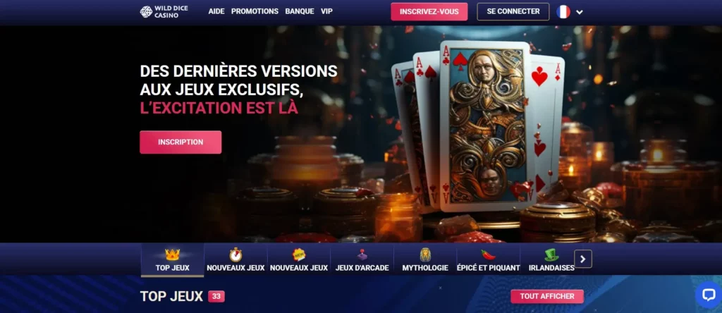 Wild Dice Casino : beaucoup de jeux, mais des questions à se poser pour les joueurs français